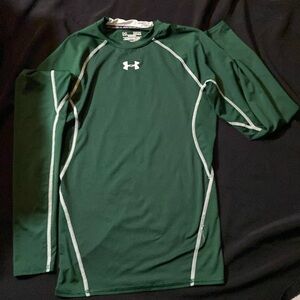 M LONG SLLEVE COMPRESSION SHIRT UNDER ARMOUR HEAT GEAR FOREST GREEN